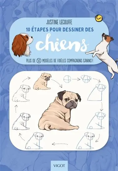 10 étapes pour dessiner des chiens plus de 50 modèles de fidèles compagnons canins ! Prix Promo