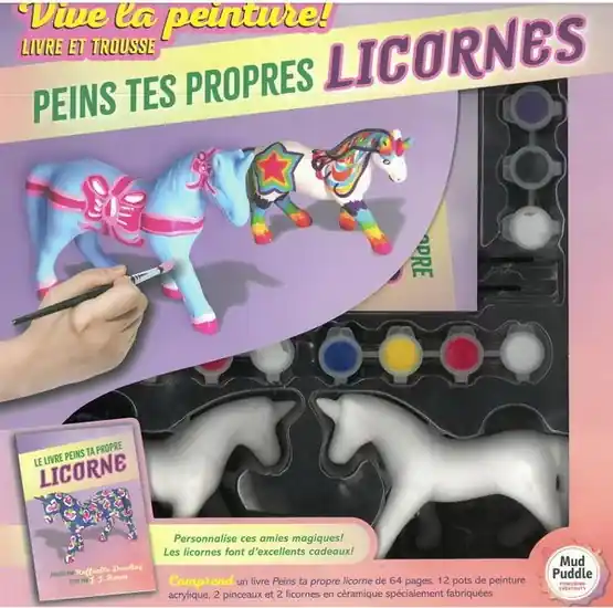 Super Prix Peints tes propres licornes livre et trousse