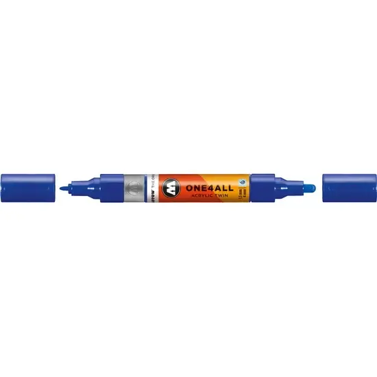 Populaire Marqueur acrylique One4All Twin - 1,5 à 4 mm bleu outremer