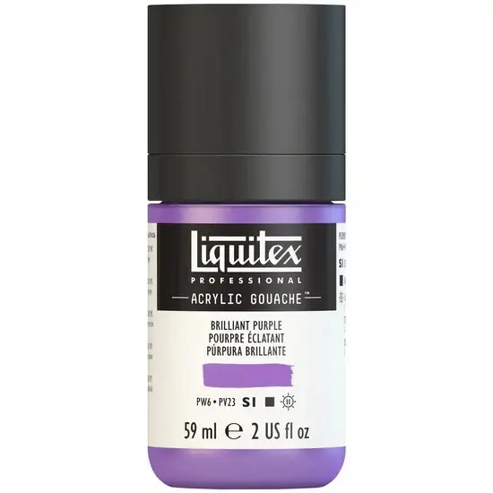 Expédié Aujourd'hui Gouache acrylique - 2oz - pourpre brillant - s1