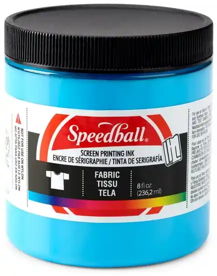 Encre sérigraphie - textile - bleu paon - 8oz Vente Flash