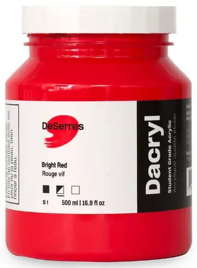 Quantité Limitée Acrylique étude rouge brillant - 500ml