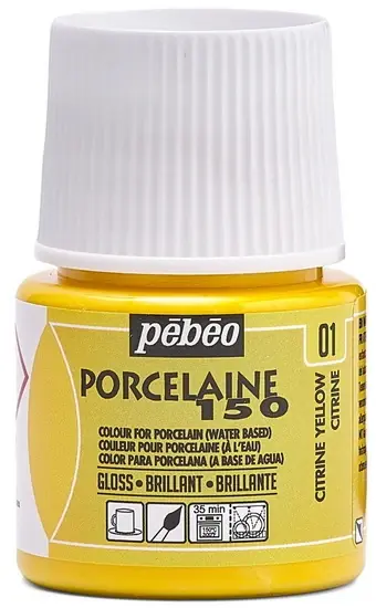 Peinture porcelaine - porcelaine 150 - 45ml - citrine jaune Seulement Aujourd'hui