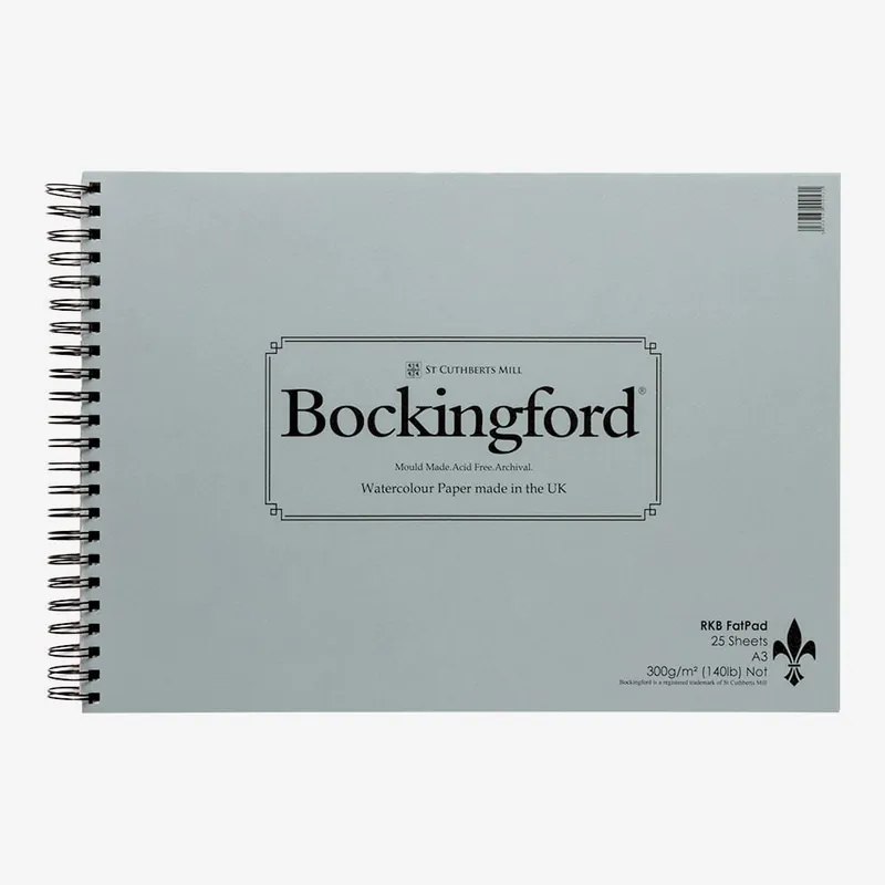 Jusqu&rsquo;à Épuisement Des Stocks Bockingford bloc Fat Pad à spirale 300 g/m² A3 25 feuilles not