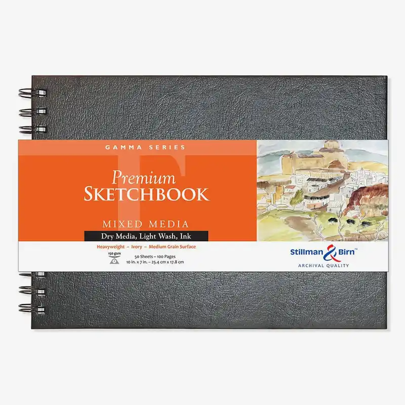 Stillman & Birn Gamma Sketchbook 10 x 7 po reliure spirale 150 g/m² vélin ivoire Meilleure Vente