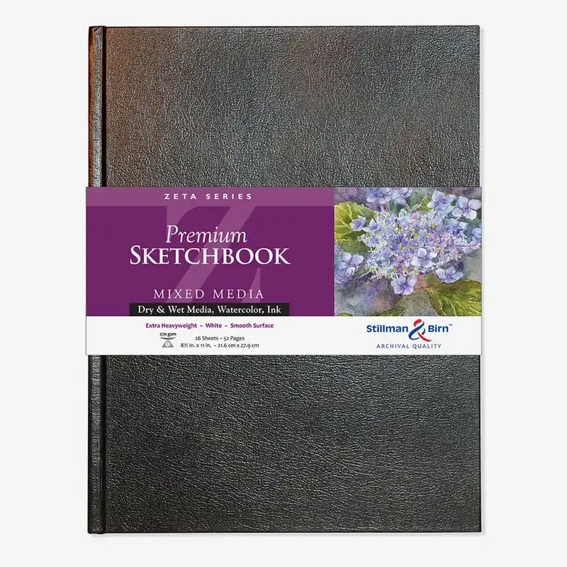 Soldes Stillman & Birn Zeta Sketchbook 20,95 x 29,85 cm (A4) couverture rigide 270 g/m² blanc naturel lisse