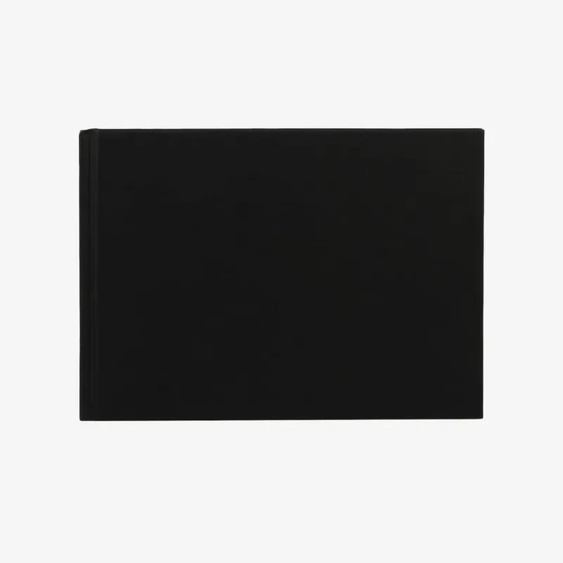 Promotion Saisonnière Seawhite carnet de croquis relié toile noire 140 g/m² A5 paysage