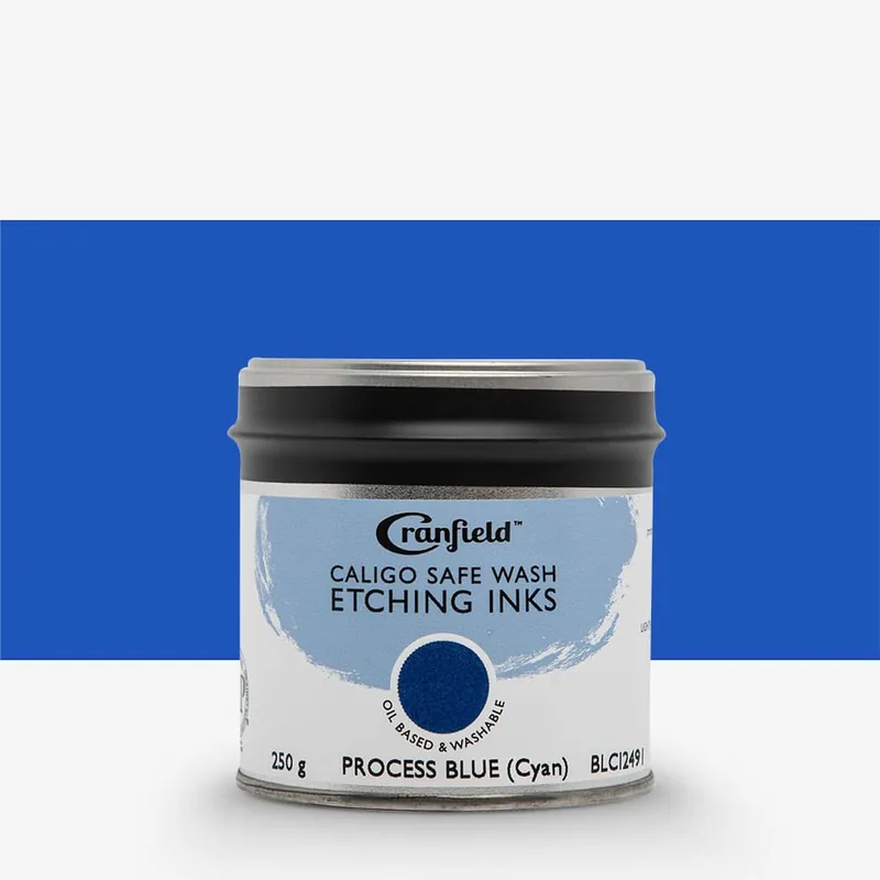 Offre Du Jour Cranfield Caligo Safe Wash encre de taille-douce boîte 250 g bleu procédé (cyan)