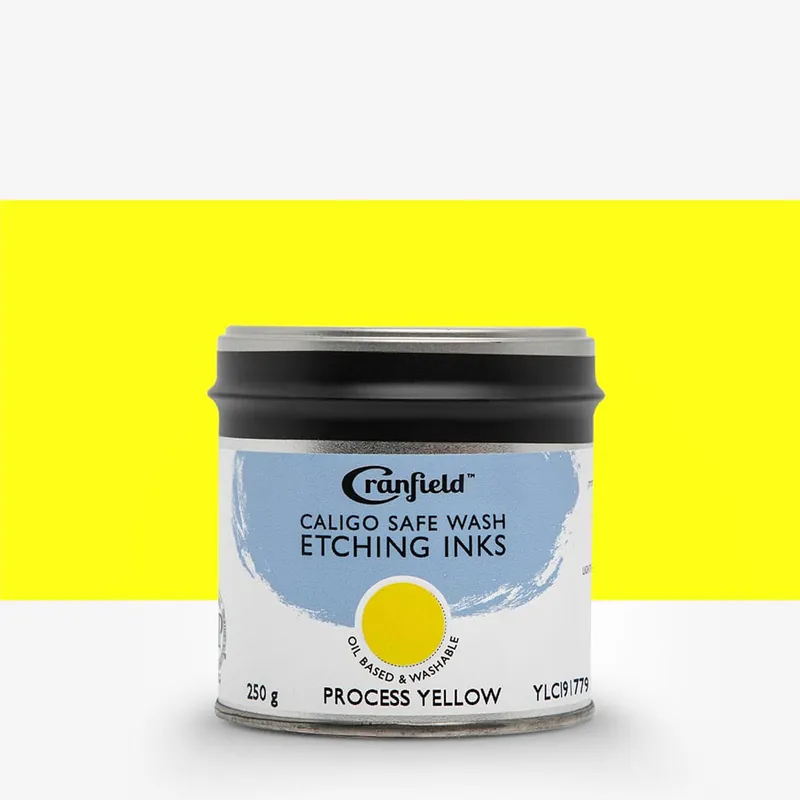 Cranfield Caligo Safe Wash encre de gravure boîte 250 g jaune arylide (process) Quantité Limitée