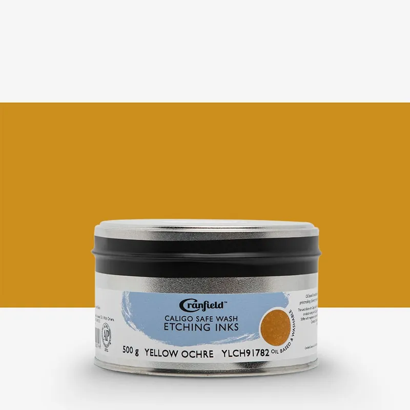 Cranfield Caligo Safe Wash encre pour eau-forte boîte métal 500 g ocre jaune Achat Immédiat