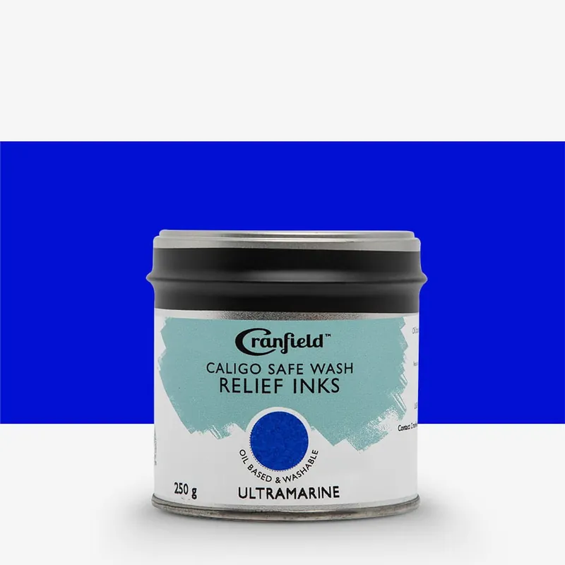 Populaire Cranfield Caligo Safe Wash encre de gravure en relief boîte 250 g bleu outremer