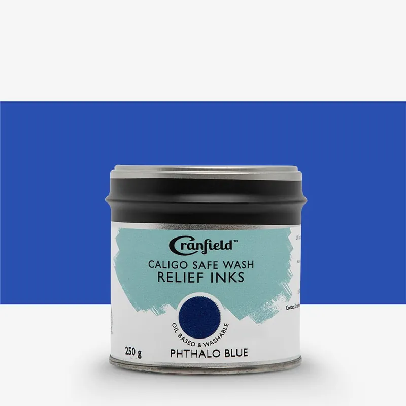 Livraison Express Cranfield Caligo Safe Wash encre de relief boîte 250 g bleu phtalo