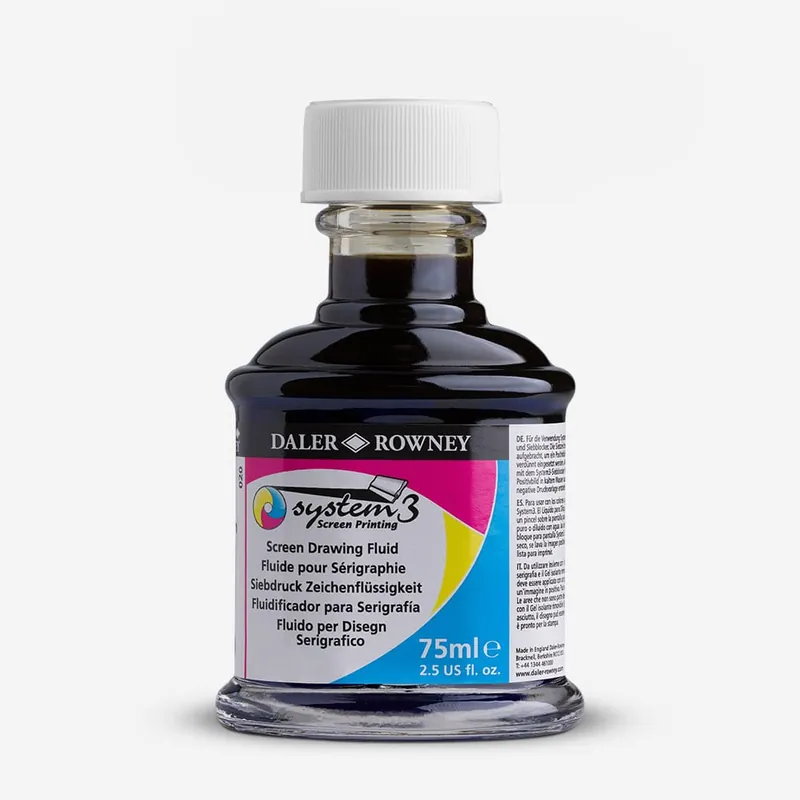 Daler Rowney Médium pour sérigraphie Fluide de dessin pour sérigraphie 75 ml Nouvelle Collection