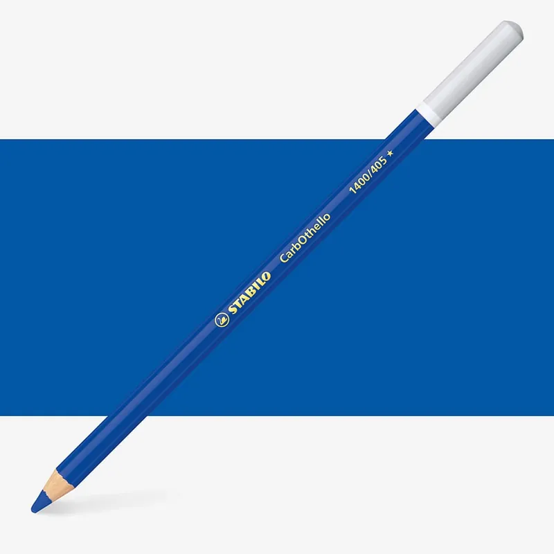 Certifié Stabilo Carbothello crayon pastel bleu outremer 405