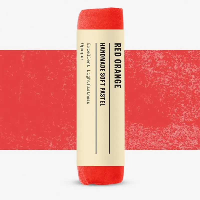 Achat Immédiat Jackson‘s Pastel tendre fait main Rouge orangé