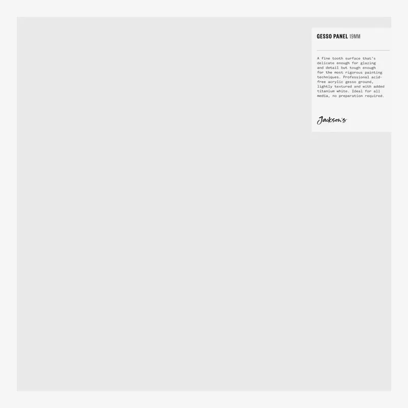 Jackson‘s Panneau à peindre à châssis, gesso blanc, 19 mm 12 x 12 in Meilleur Prix