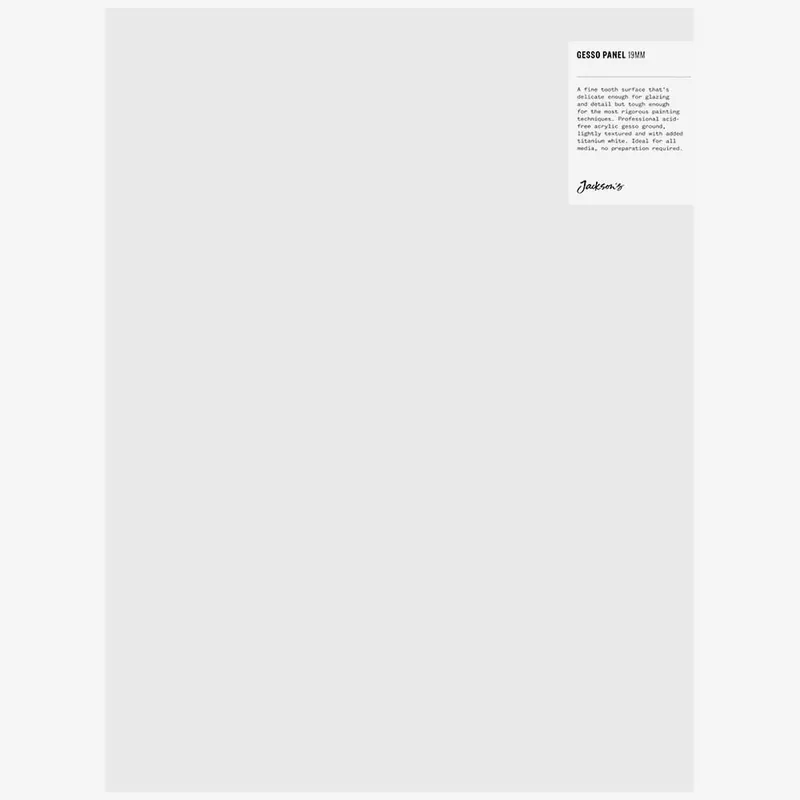 Jackson‘s Panneau à peindre à châssis, gesso blanc, 19 mm 12 x 16 in Meilleur Prix
