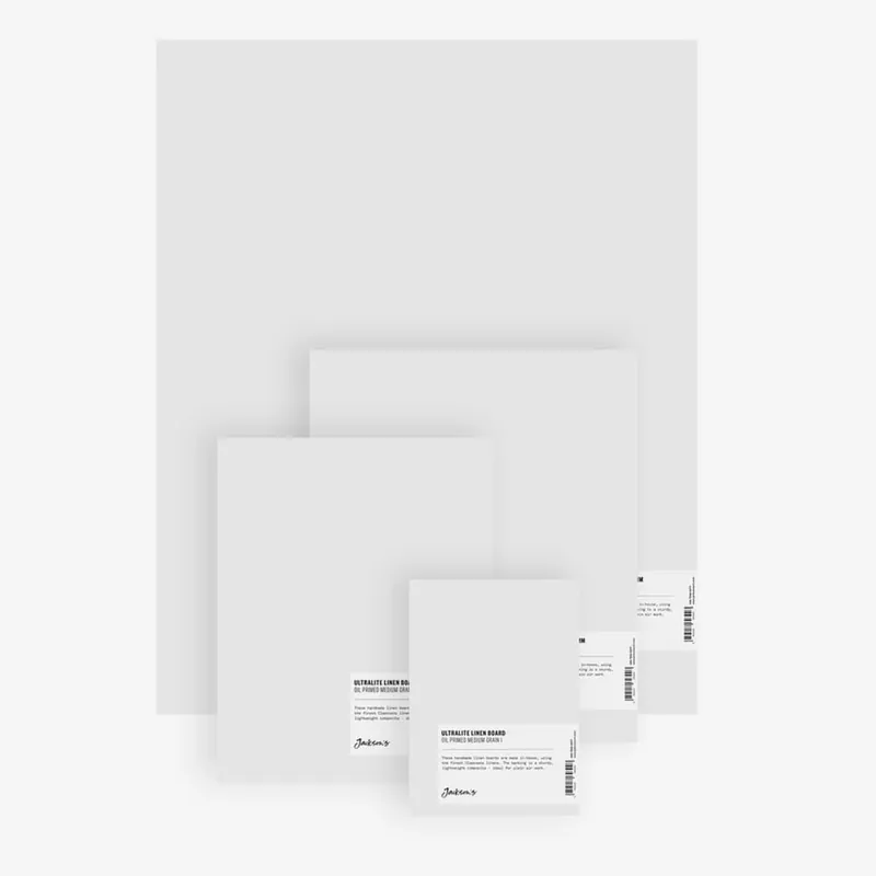 Jackson‘s Carton entoilé en lin Ultralite Surface en lin fin Claessens 109 Apprêt universel 363 g/m² Offre Du Jour