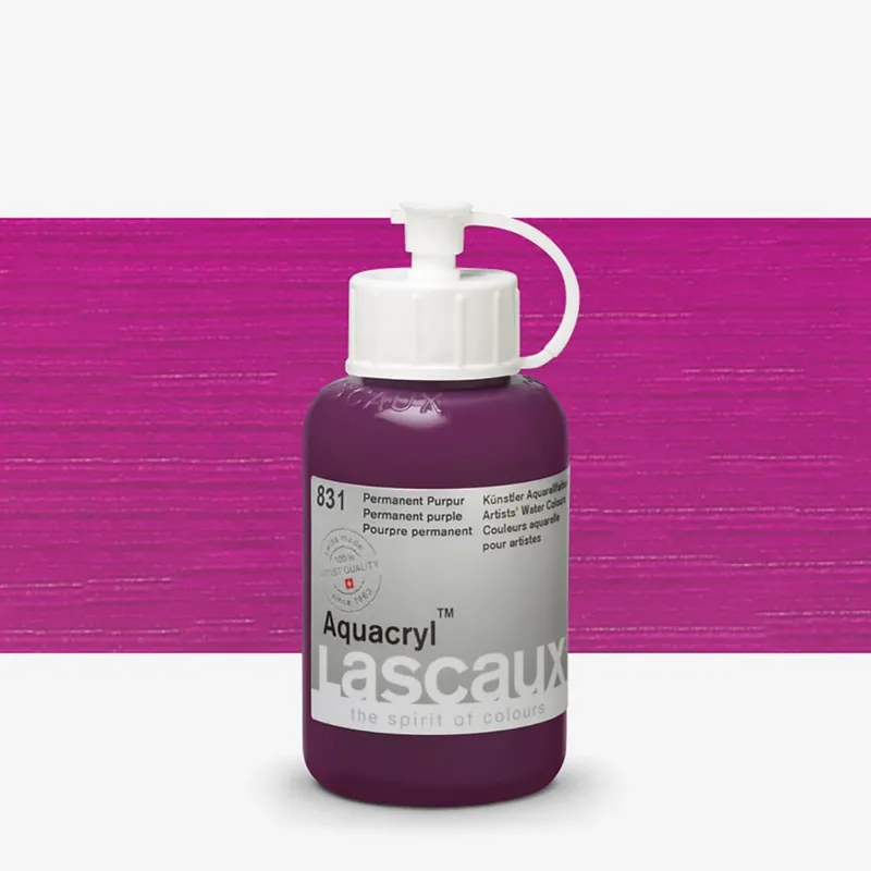 Authentique Lascaux Aquacryl peinture aquarelle pour artistes 85 ml violet permanent