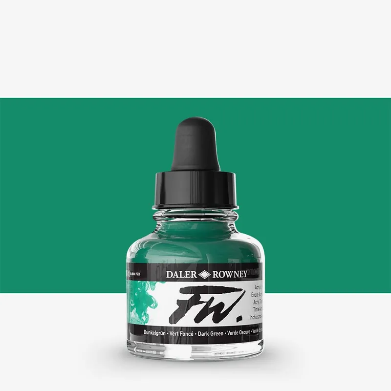 Daler Rowney Encres acryliques FW pour artistes 29,5 ml Vert foncé Acheter En Ligne