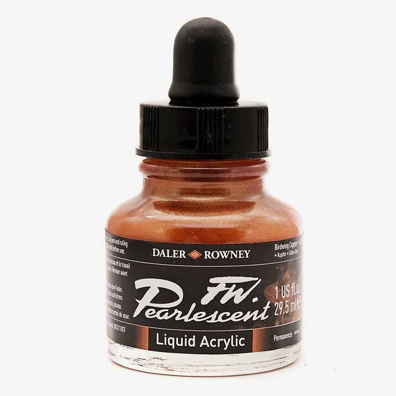 Daler Rowney Encres acryliques FW pour artistes 29,5 ml Cuivre Birdwing nacré Prix Promo