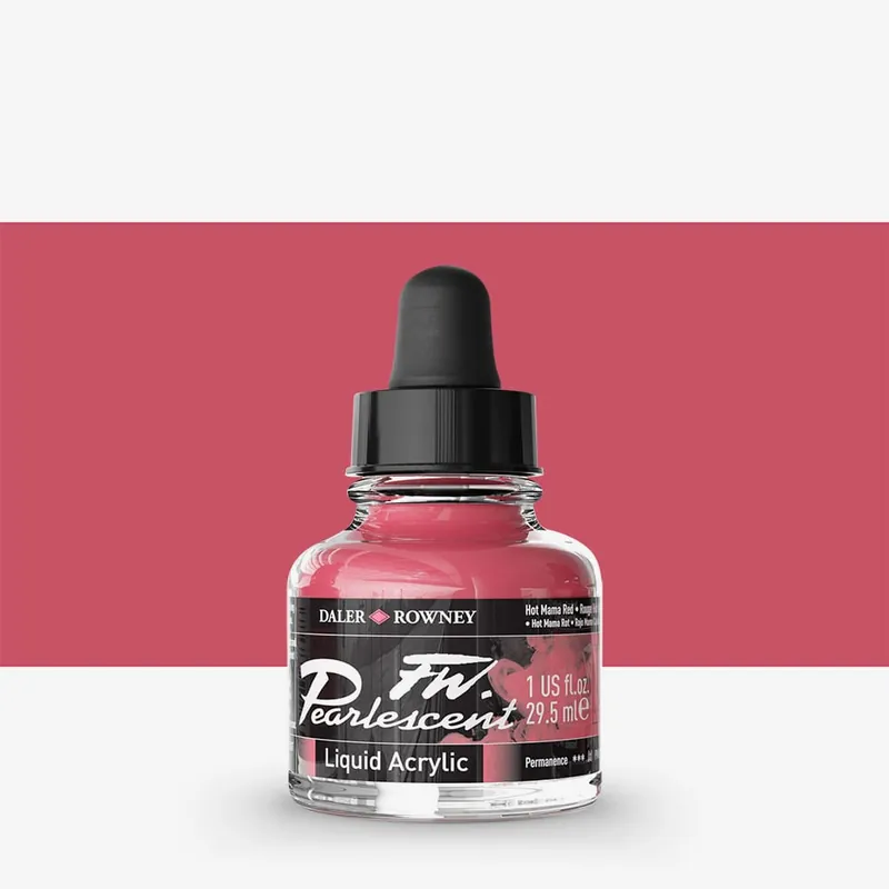 Daler Rowney Encres acryliques FW pour artistes 29,5 ml Rouge Hot Mama nacré Acheter En Ligne