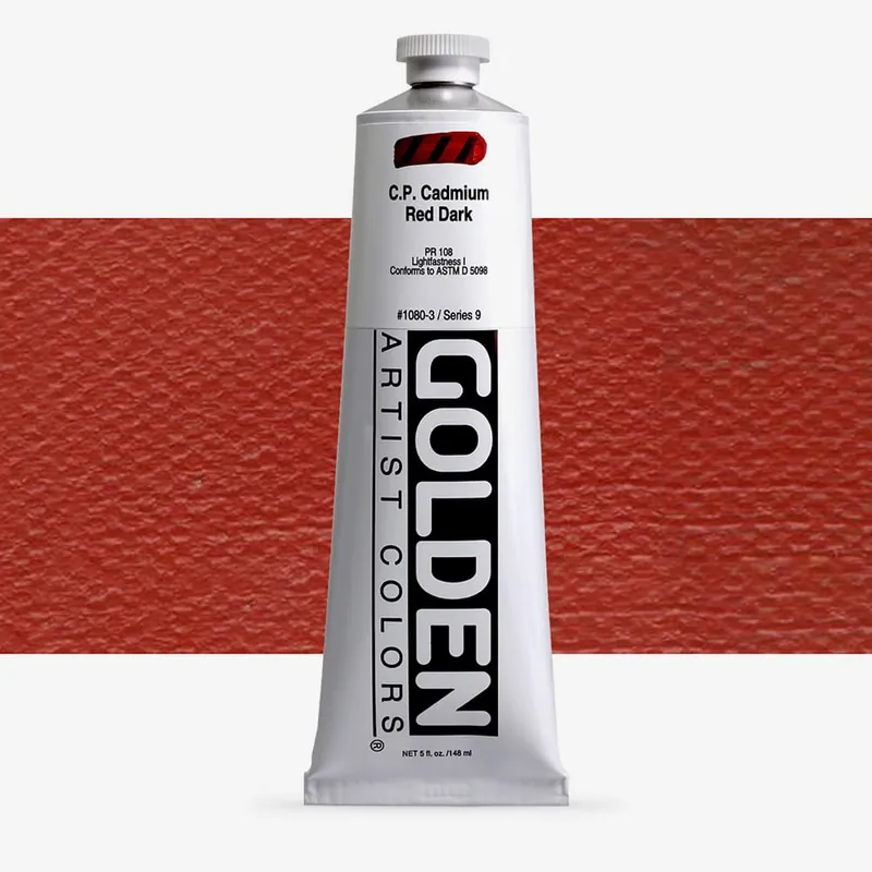 Golden Acrylique Heavy Body Peinture Acrylique 148 ml Rouge de cadmium foncé (pur) Prix Choc