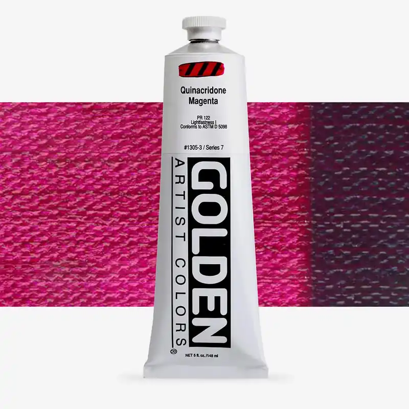 Golden Acrylique Heavy Body Peinture Acrylique 148 ml Magenta de quinacridone Dernière Chance