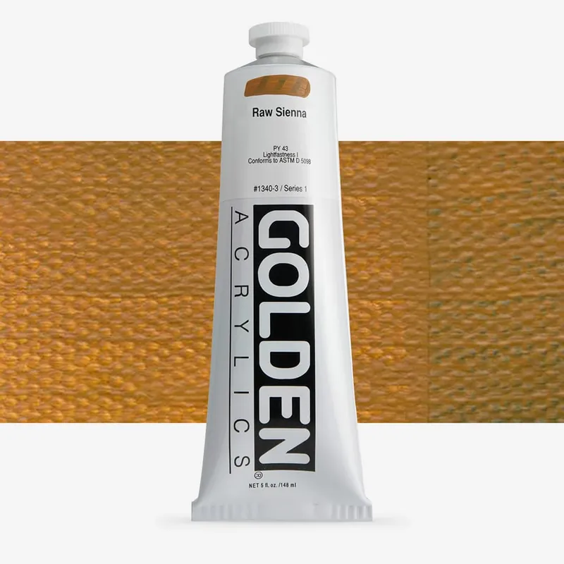 Golden Acrylique Heavy Body Peinture Acrylique 148 ml Terre de Sienne naturelle Nouveauté