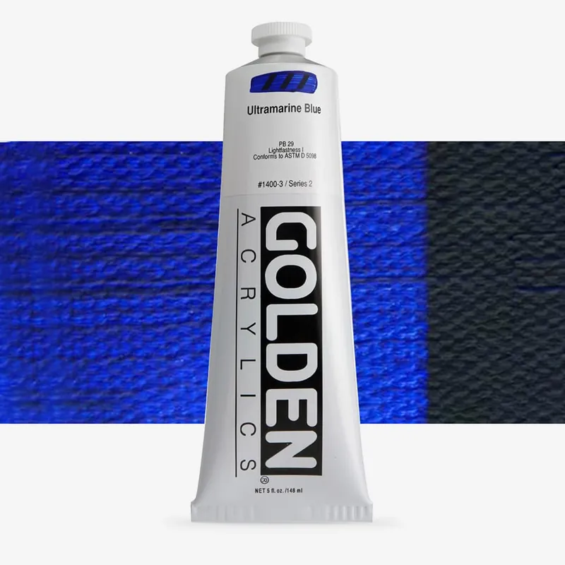 Golden Acrylique Heavy Body Peinture Acrylique 148 ml Bleu outremer Bon Marché