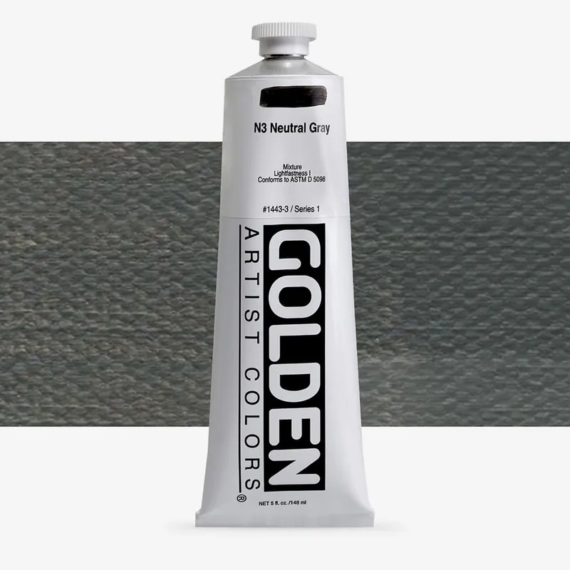 Prix Réduit Golden Acrylique Heavy Body Peinture Acrylique 148 ml Gris neutre n° 3