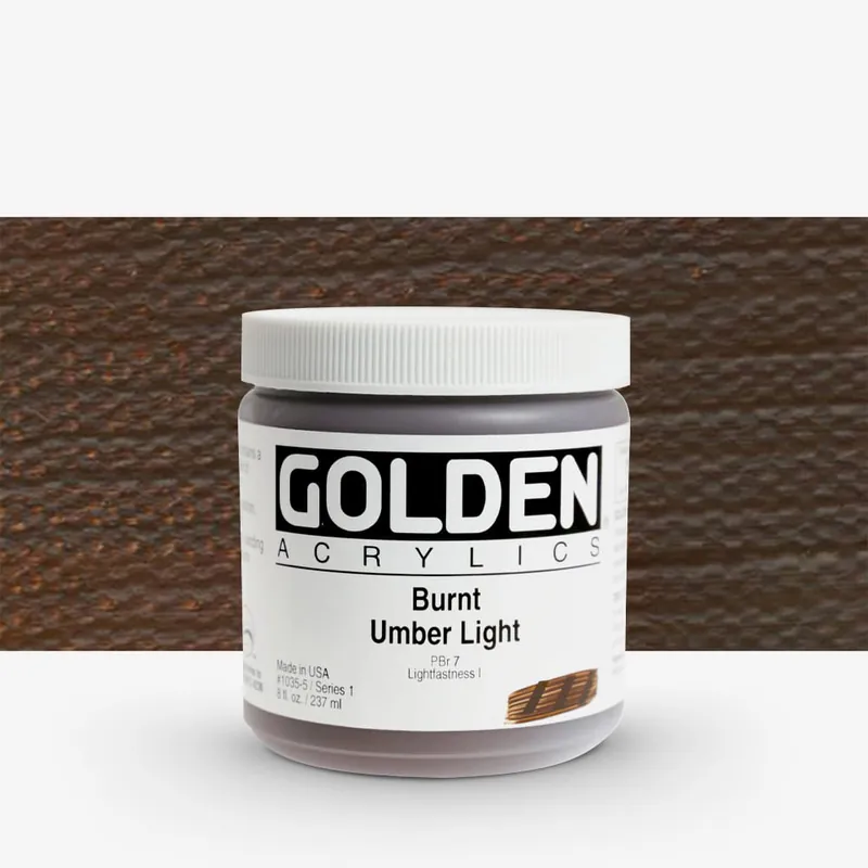 Prix Réduit Golden Heavy Body Peinture acrylique 237 ml (8 oz) Terre d’ombre brûlée claire