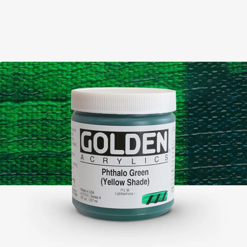 Golden Acrylique Heavy Body Peinture Acrylique 237 ml (8 oz) Vert phtalo, nuance jaune Promotion