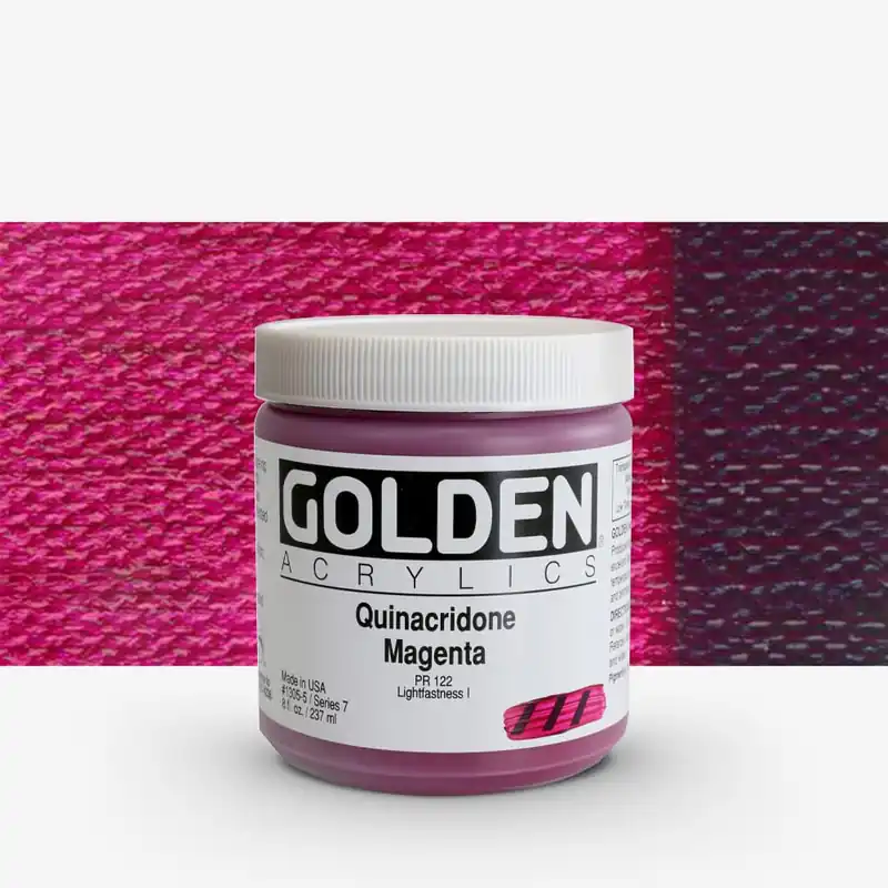 Achetez Aujourd'hui Golden Acrylique Heavy Body Peinture Acrylique 237 ml (8 oz) Magenta de quinacridone