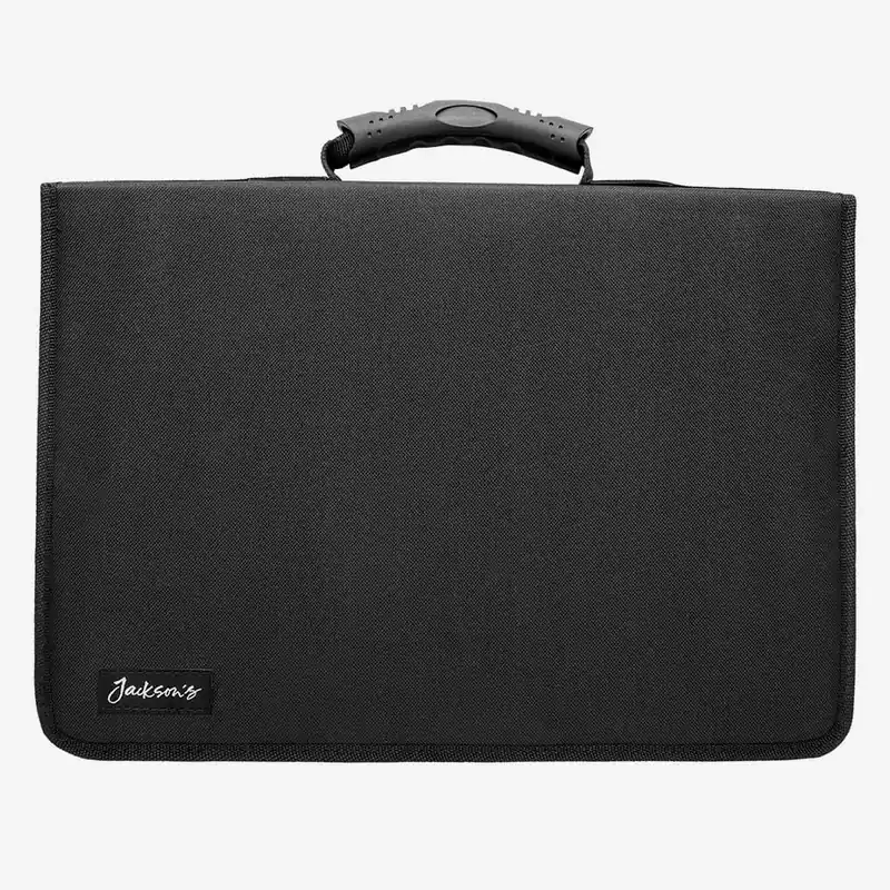Prix Choc Jackson‘s Trousse à crayons en nylon noir Peut contenir 120 crayons de taille standard