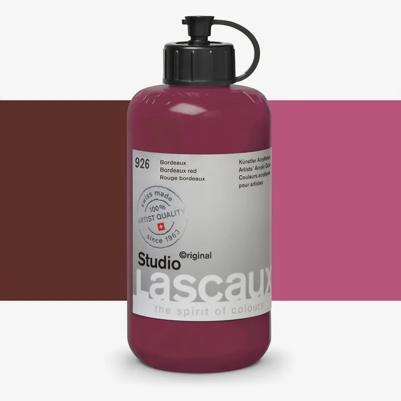 Promotion Saisonnière Lascaux Studio Acrylic 250 ml rouge bordeaux