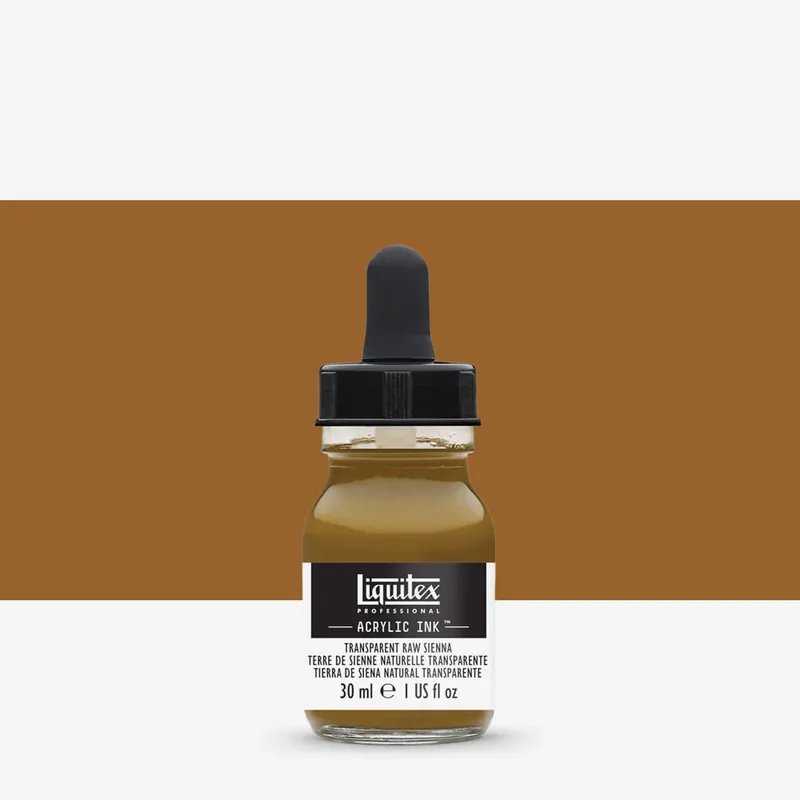 Quantité Limitée Liquitex Professional encre acrylique 30 ml terre de Sienne naturelle transparente