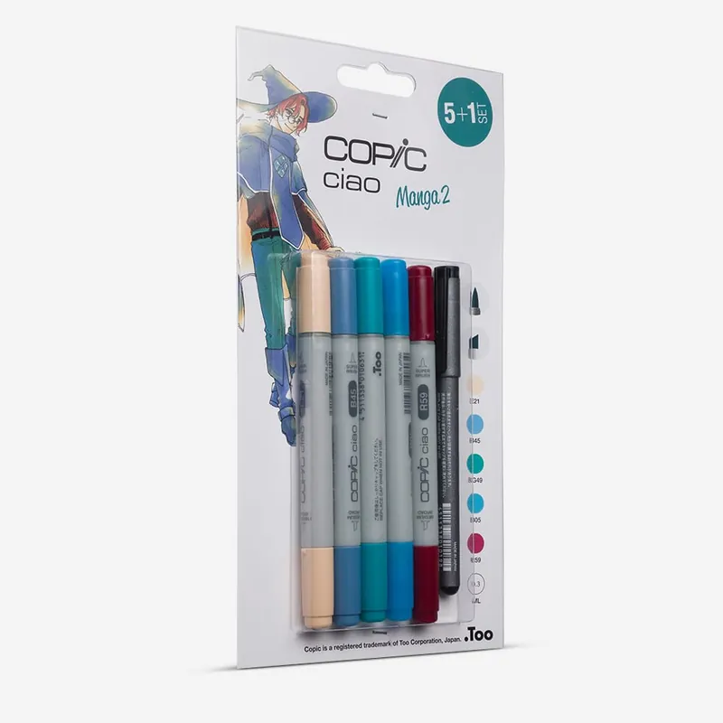 Achetez Aujourd'hui Copic Ciao Marker Set Manga 2 lot de 5+1