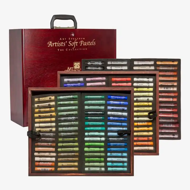 Art Spectrum pastel tendre set coffret deluxe en bois set de 154 Petit Prix
