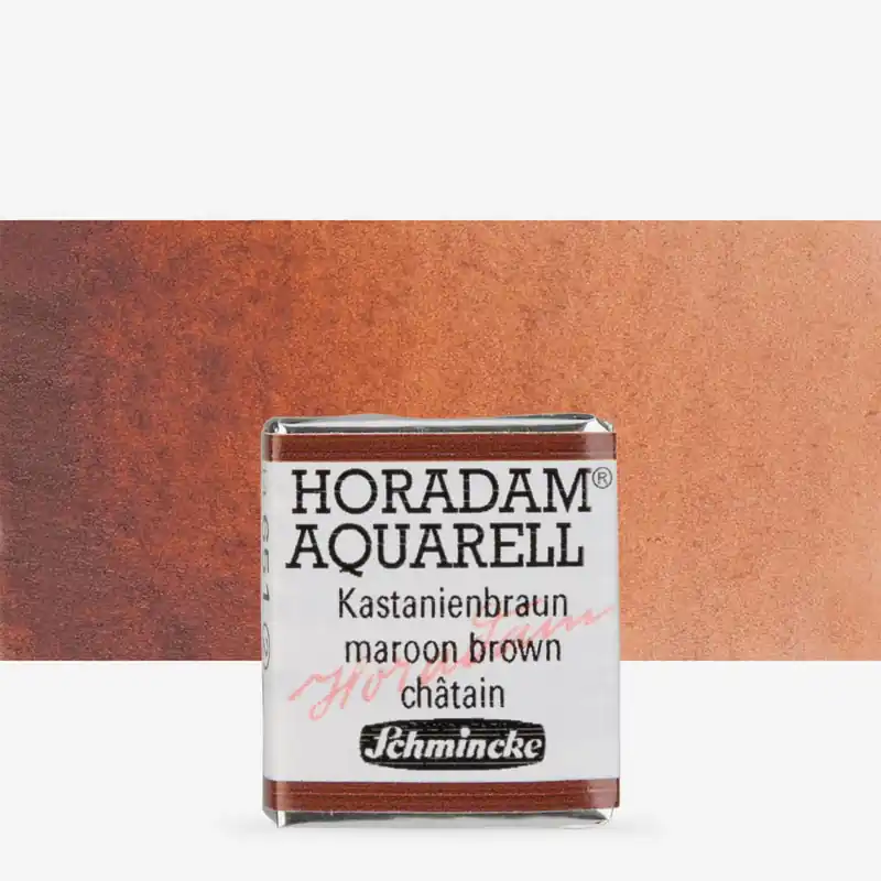 Vente Directe Schmincke Aquarelle Horadam Demi-godet Brun bordeau x
