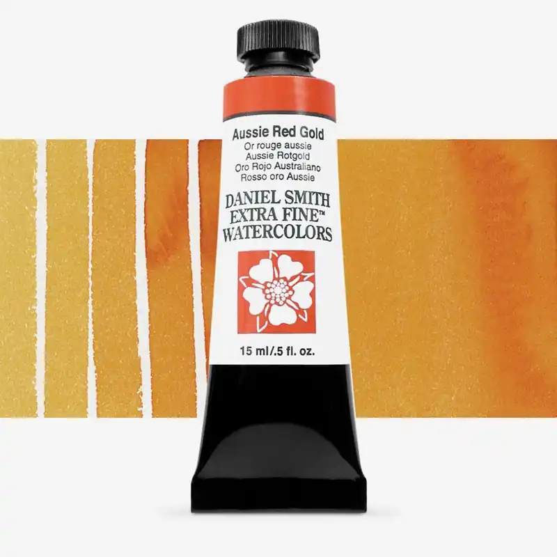 Paiement Sécurisé Daniel Smith Aquarelle Extra-Fine 15 ml Rouge doré australien (Aussie Red Gold) Série 2