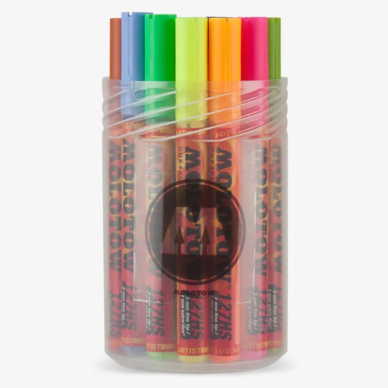 Molotow One4All 127HS marqueur acrylique kit principal II boîte de 20 lot de 20 Commander Vite