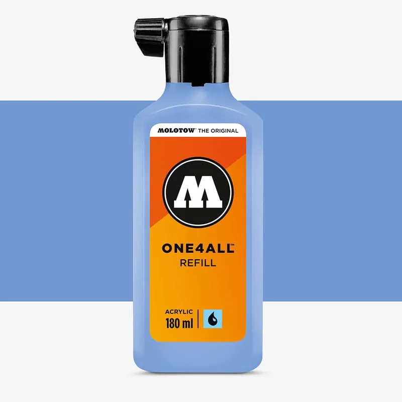 Vente Directe Molotow One4All Recharge de peinture acrylique 180 ml bleu violet pastel 209