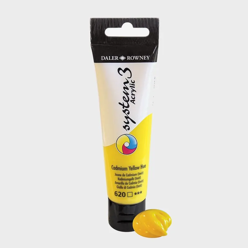 Meilleur Prix Daler Rowney Peinture acrylique System 3 59 ml Jaune de cadmium (teinte)