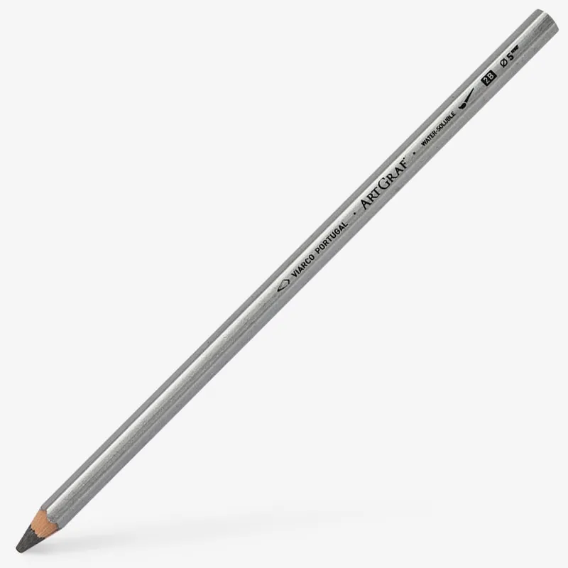 Viarco ArtGraf crayon aquarellable 5 mm gris foncé 2B Dernier Modèle