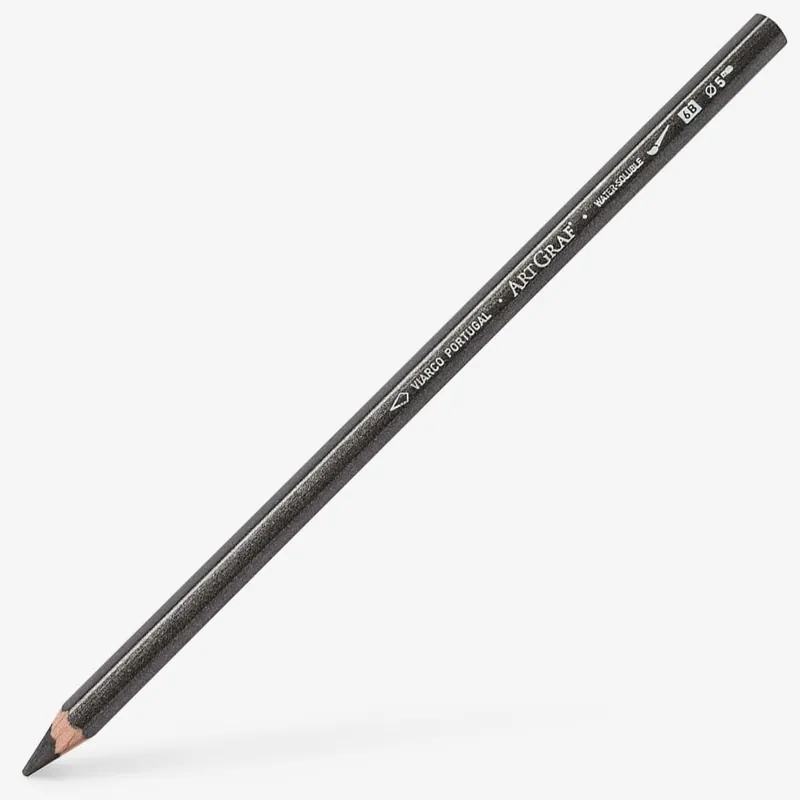 Marque Viarco ArtGraf crayon aquarellable 5 mm gris foncé 6B