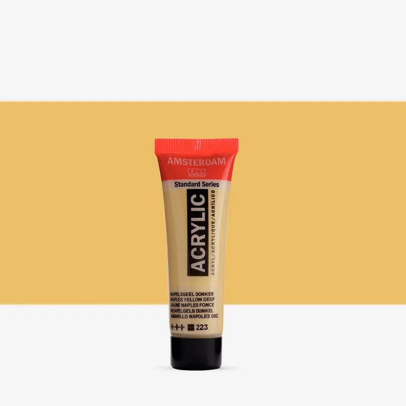 Achat Immédiat Royal Talens Amsterdam Standard peinture acrylique 20 ml jaune de Naples foncé