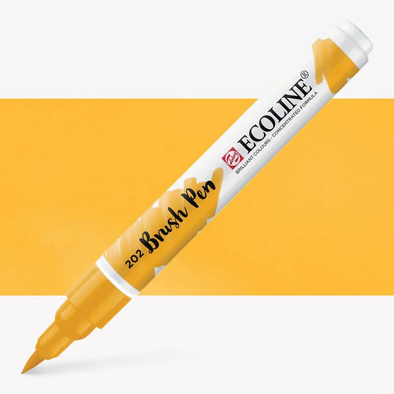 Royal Talens Ecoline feutre pinceau aquarelle jaune profond Usine Directe
