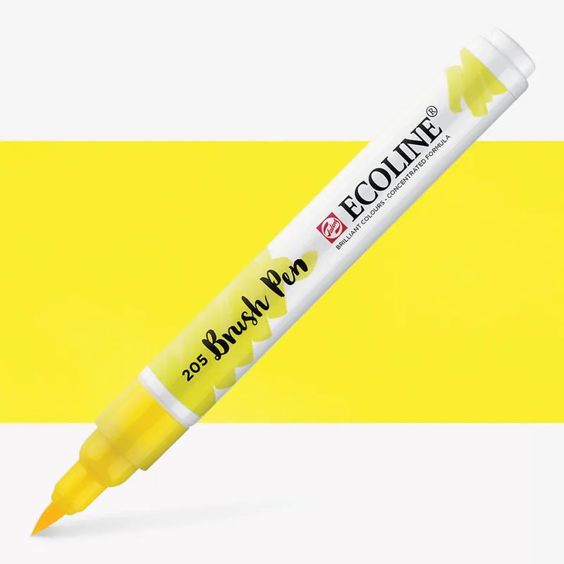 Royal Talens Ecoline Feutre pinceau aquarelle jaune citron Usine Directe
