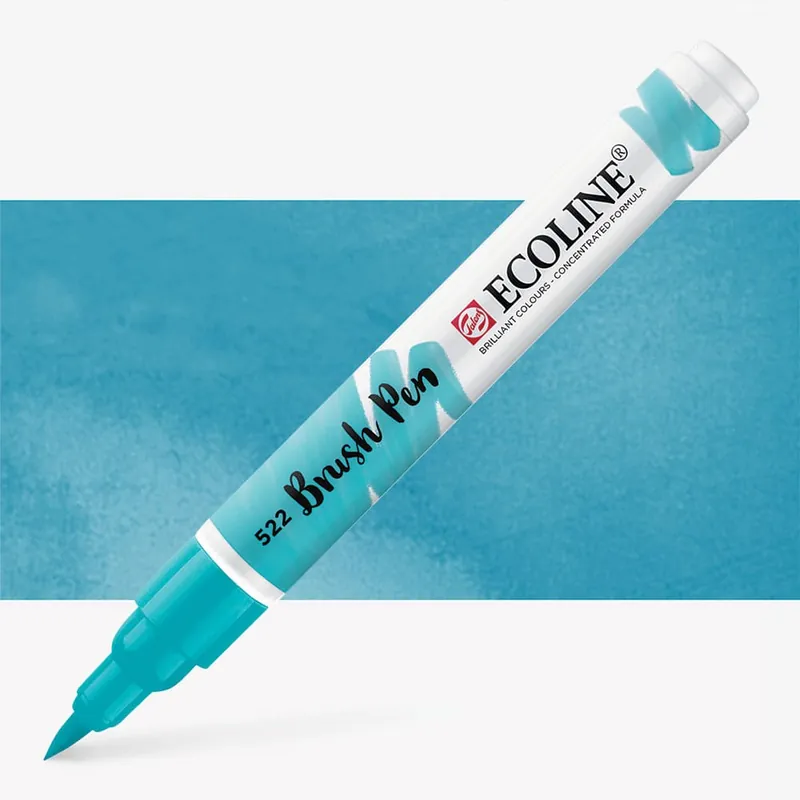 Top Vente Royal Talens Ecoline stylo pinceau aquarelle bleu turquoise